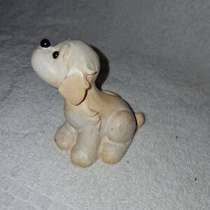 Vintage L.A. Ltd. 1993‎ Tan & White Puppy Dog Figurine